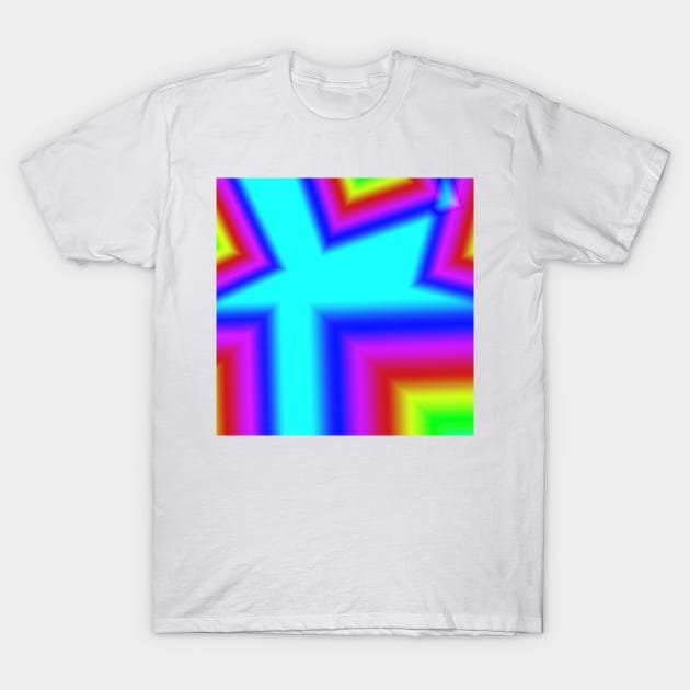 multicolored texture gradient T-Shirt by Artistic_st